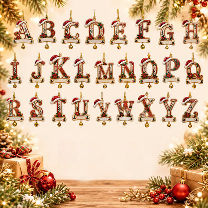 Personalized Christmas Initial Ornament – Custom Name Keepsake