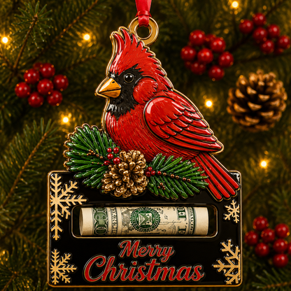 🎄 Christmas Cash Holder Ornament – Turn Money Gifts Into Magical Memories