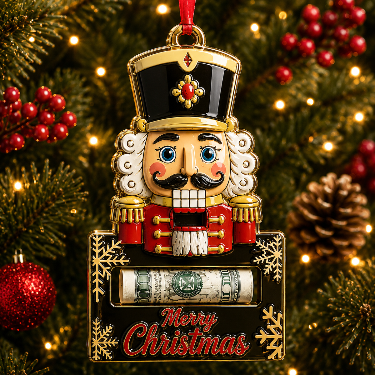 🎄 Christmas Cash Holder Ornament – Turn Money Gifts Into Magical Memories