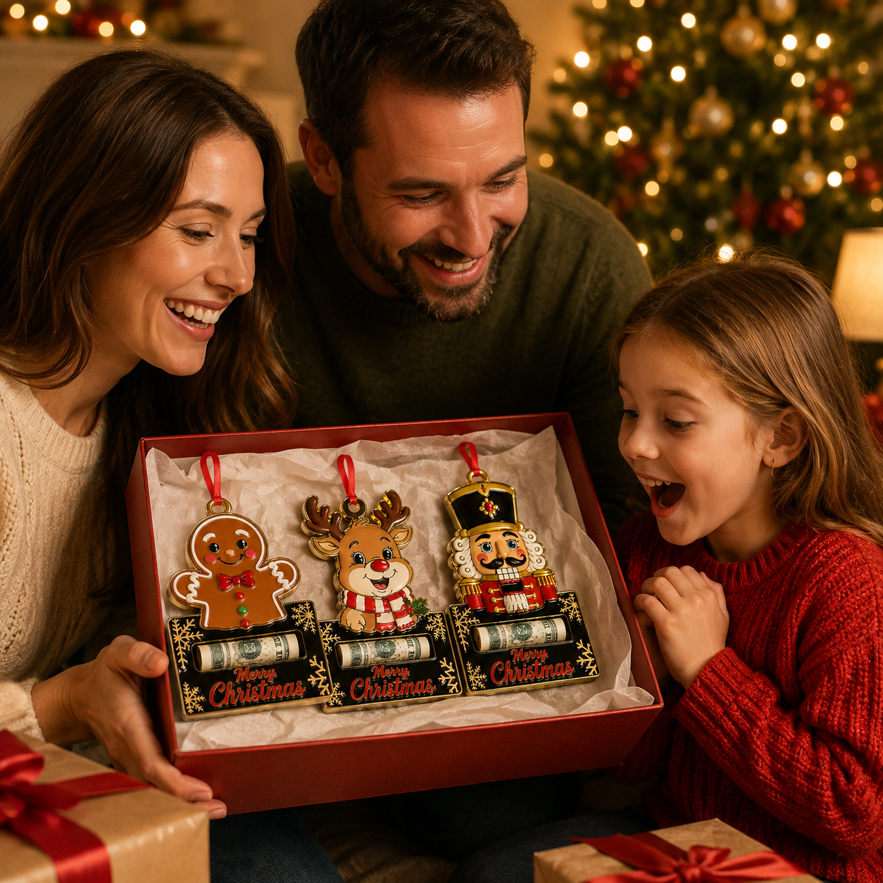 🎄 Christmas Cash Holder Ornament – Turn Money Gifts Into Magical Memories
