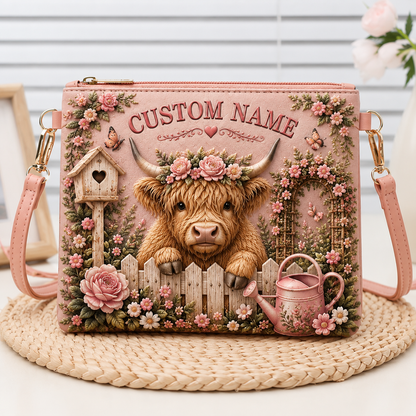 🌸Personalized Floral Garden Animal Shoulder Bag – Best Gift For You