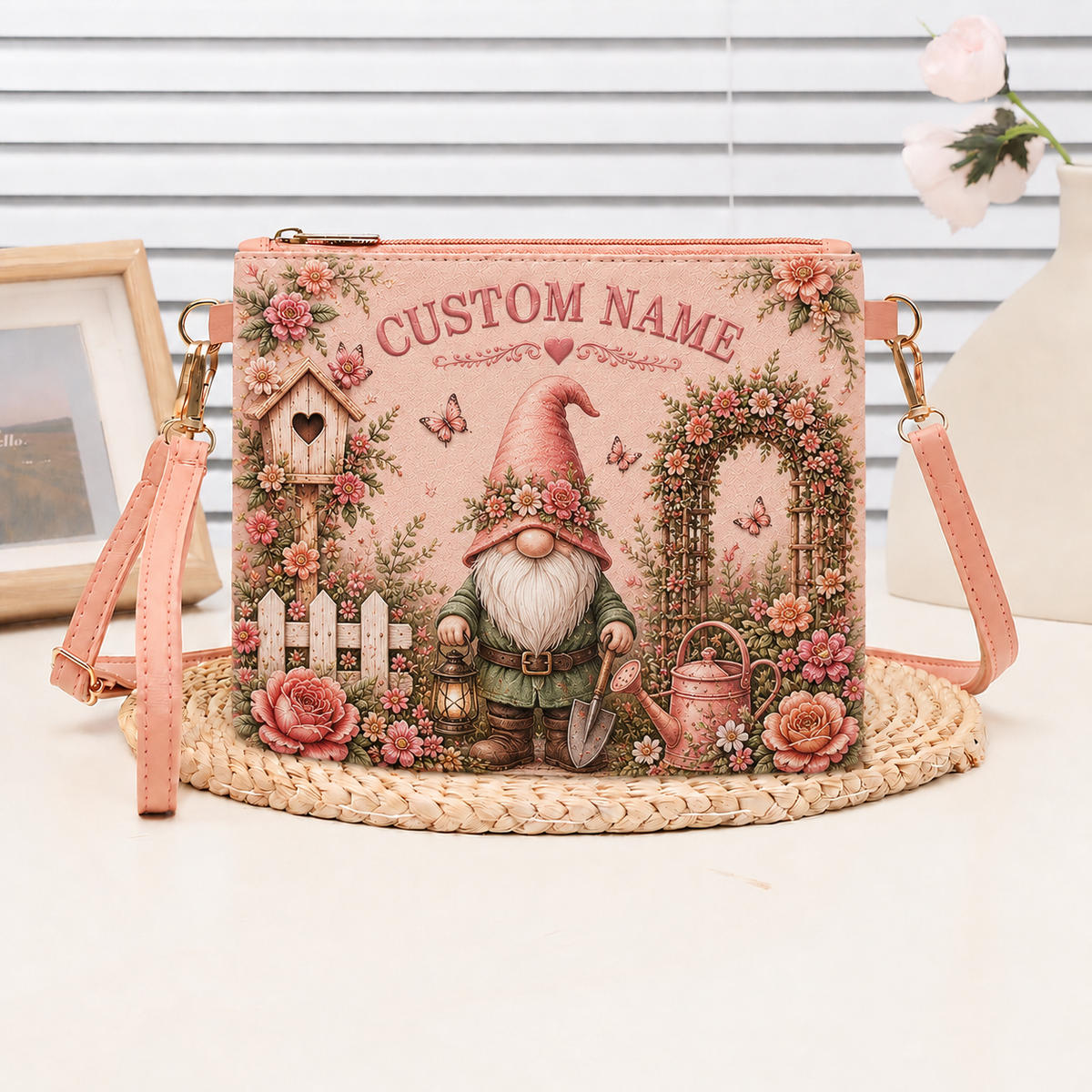 🌸Personalized Floral Garden Animal Shoulder Bag – Best Gift For You