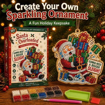 💎 DIY Crystal Art Ornament Kit – Festive Diamond Painting Collection