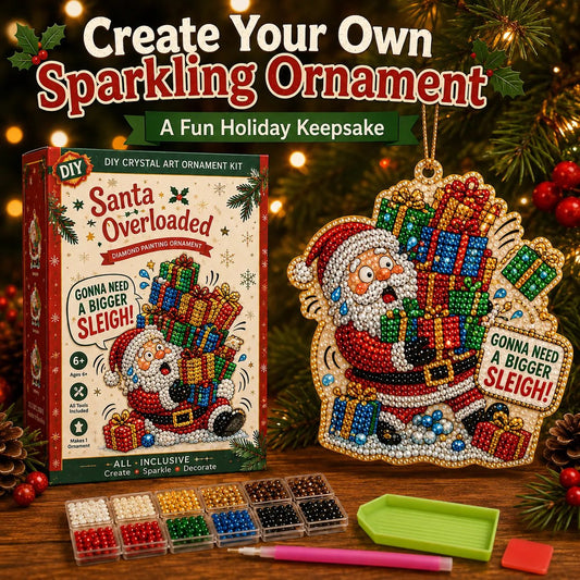💎 DIY Crystal Art Ornament Kit – Festive Diamond Painting Collection