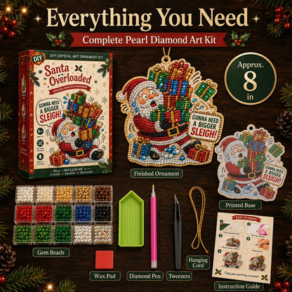 💎 DIY Crystal Art Ornament Kit – Festive Diamond Painting Collection