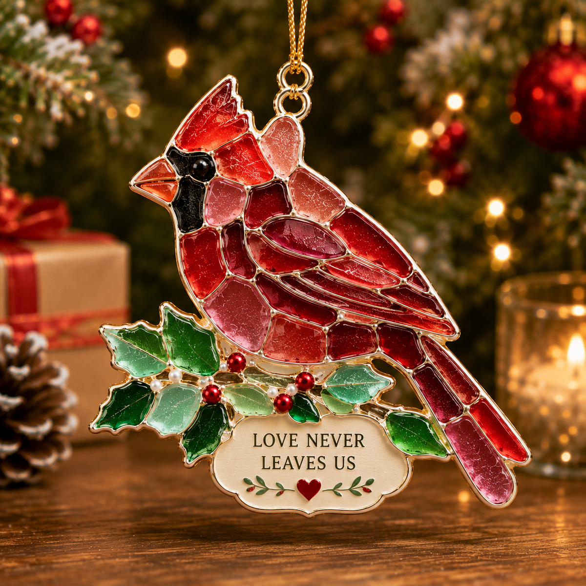 🌊 Sea Glass Christmas Blessing Ornaments – Festive Holiday Keepsake Collection