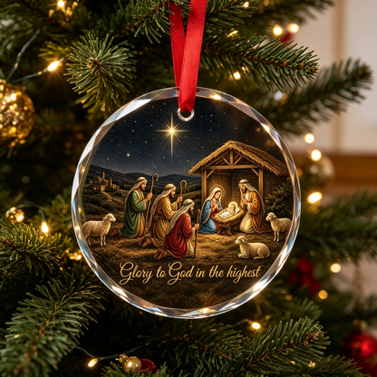 Jesus Nativity Story Christmas Ornament Set
