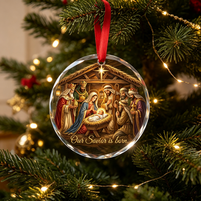 Jesus Nativity Story Christmas Ornament Set