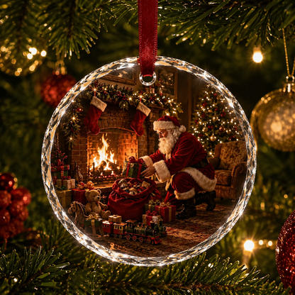 🎄 Christmas Landscape Scene Ornament