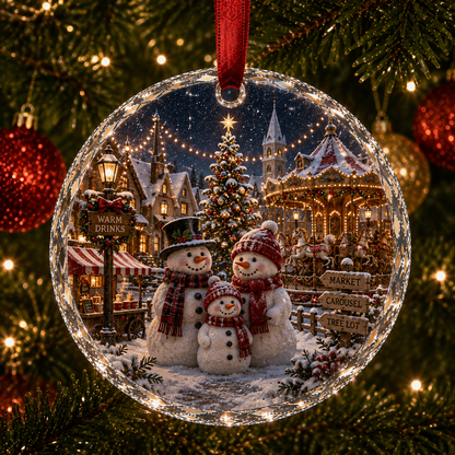 🎄 Christmas Landscape Scene Ornament