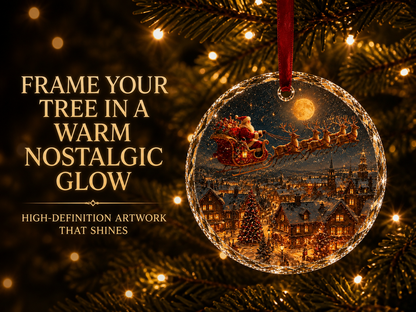 🎄 Christmas Landscape Scene Ornament