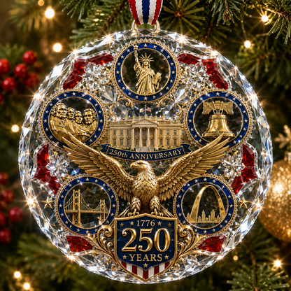 🎄✨America 250th Anniversary Christmas Ornament
