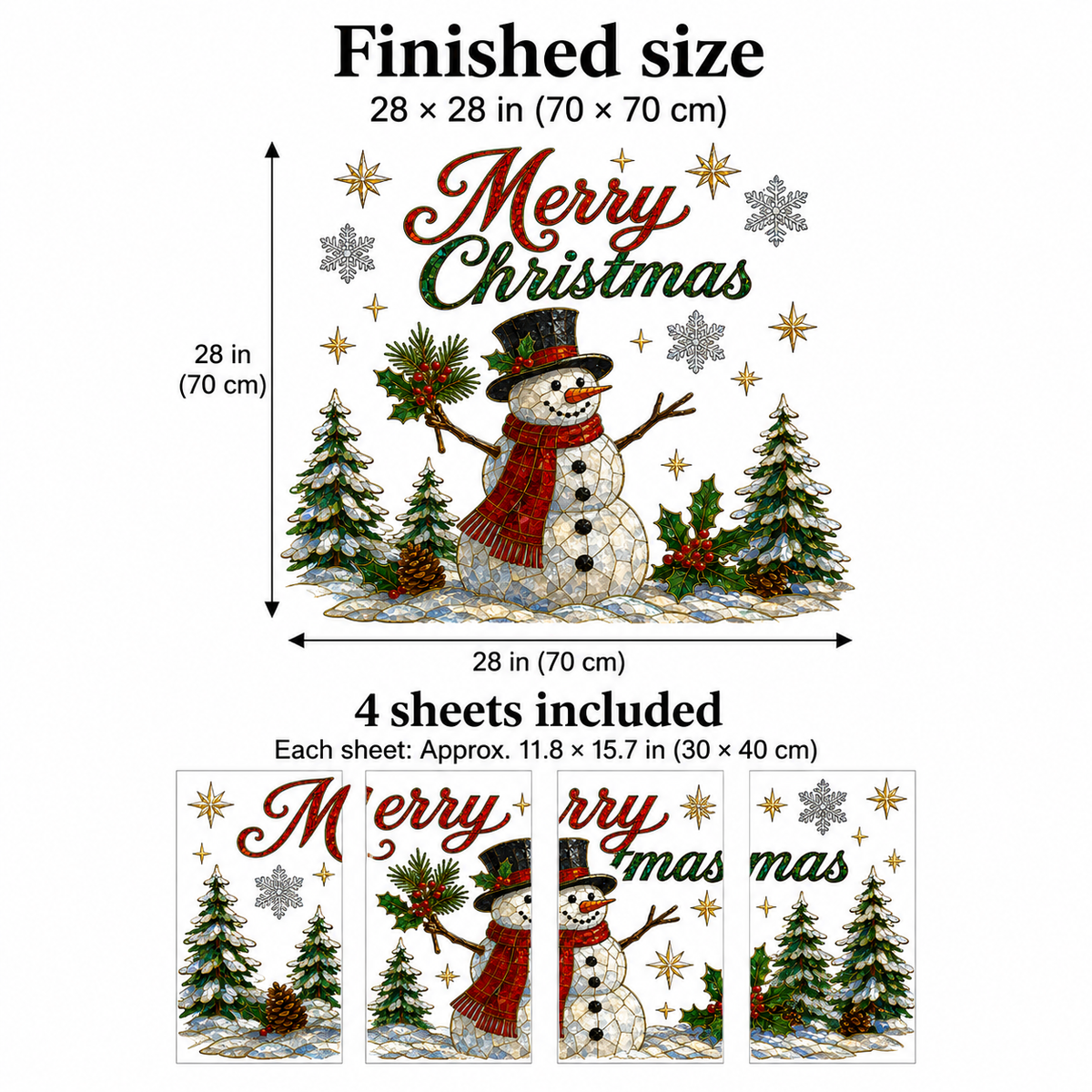 🎄Christmas Classics Scenic Window Decal