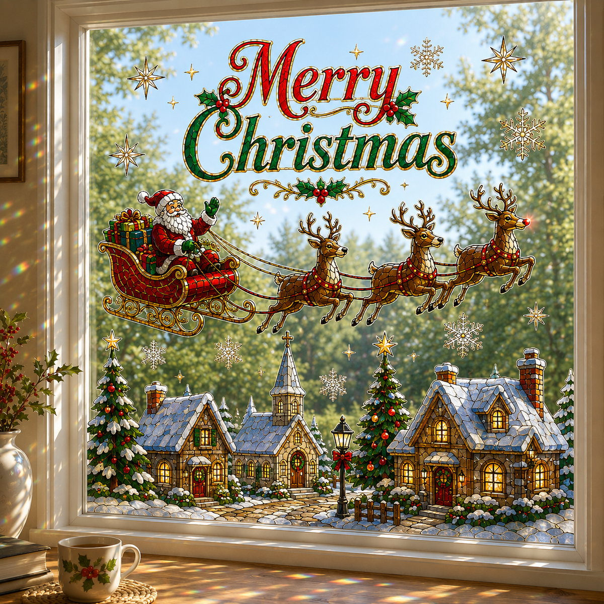 🎄Christmas Classics Scenic Window Decal