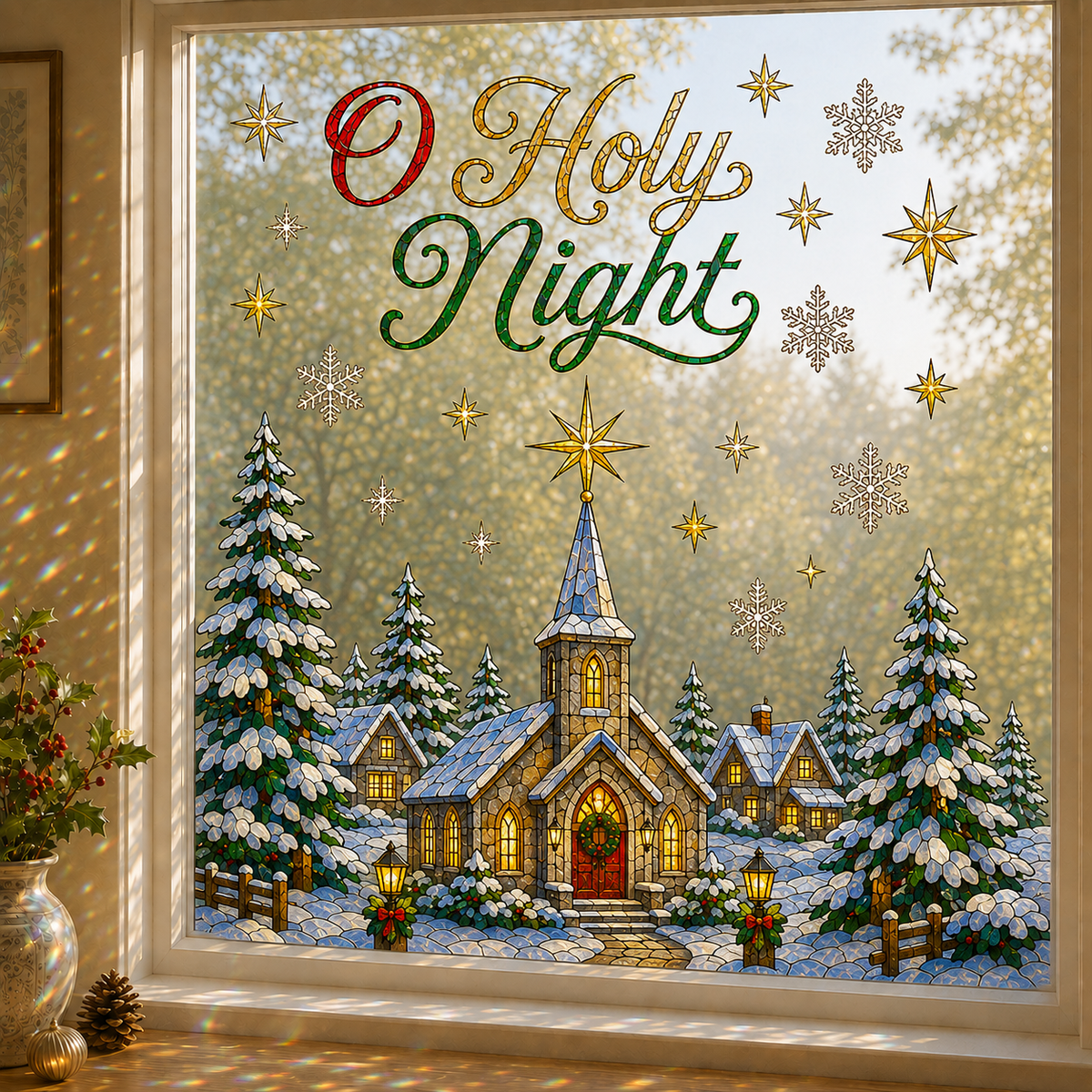 🎄Christmas Classics Scenic Window Decal