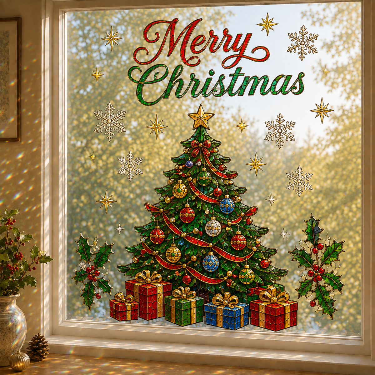 🎄Christmas Classics Scenic Window Decal