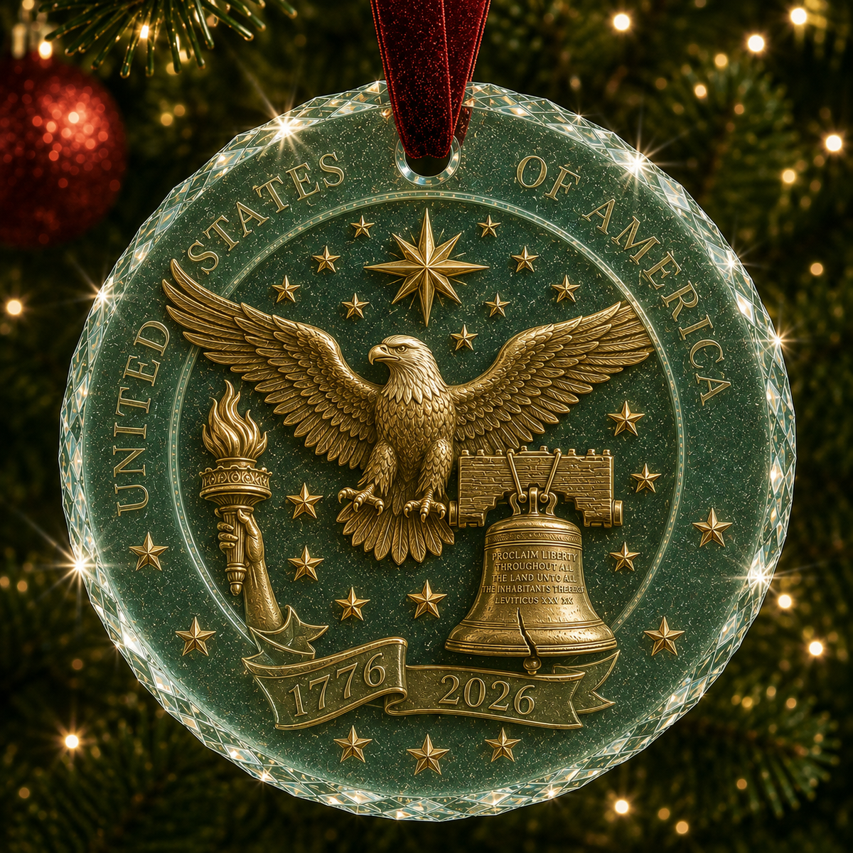 🎄2026 America 250th Anniversary Christmas Ornament
