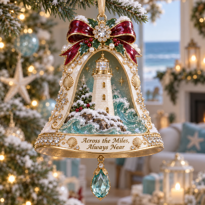 🎄Coastal Christmas Ornament – Sea Glass &amp; Shell Memory Keepsake