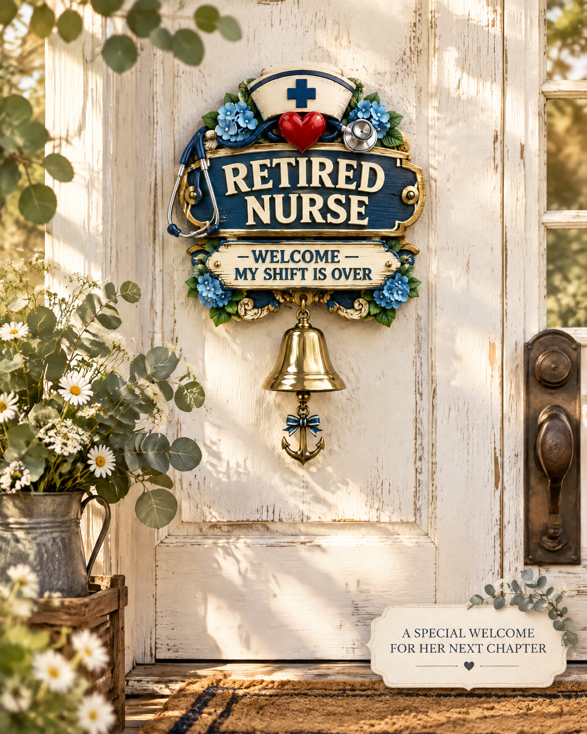 🔔 Retired Nurse Welcome Doorbell