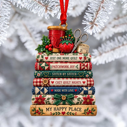 📚✨Stacked Book Keepsake Ornament