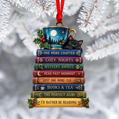 📚✨Stacked Book Keepsake Ornament