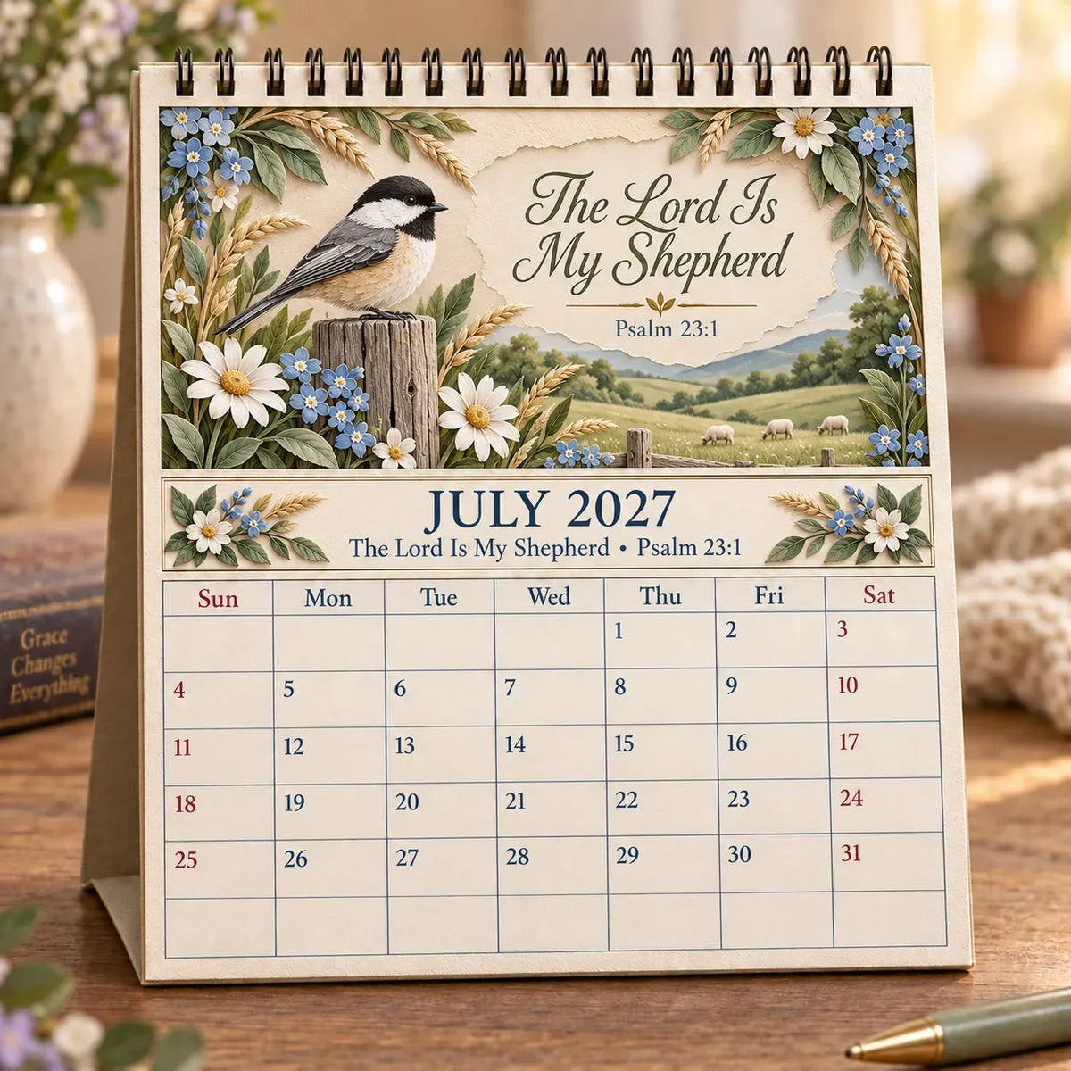 🗓️✨ 2027 Bible Verse Calendar – A Year Of Comfort, Strength & Scripture