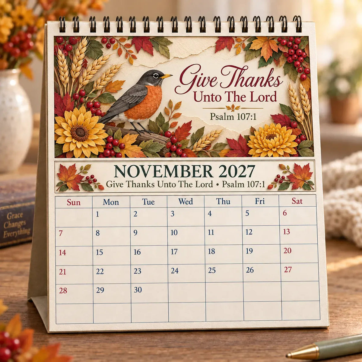 🗓️✨ 2027 Bible Verse Calendar – A Year Of Comfort, Strength & Scripture