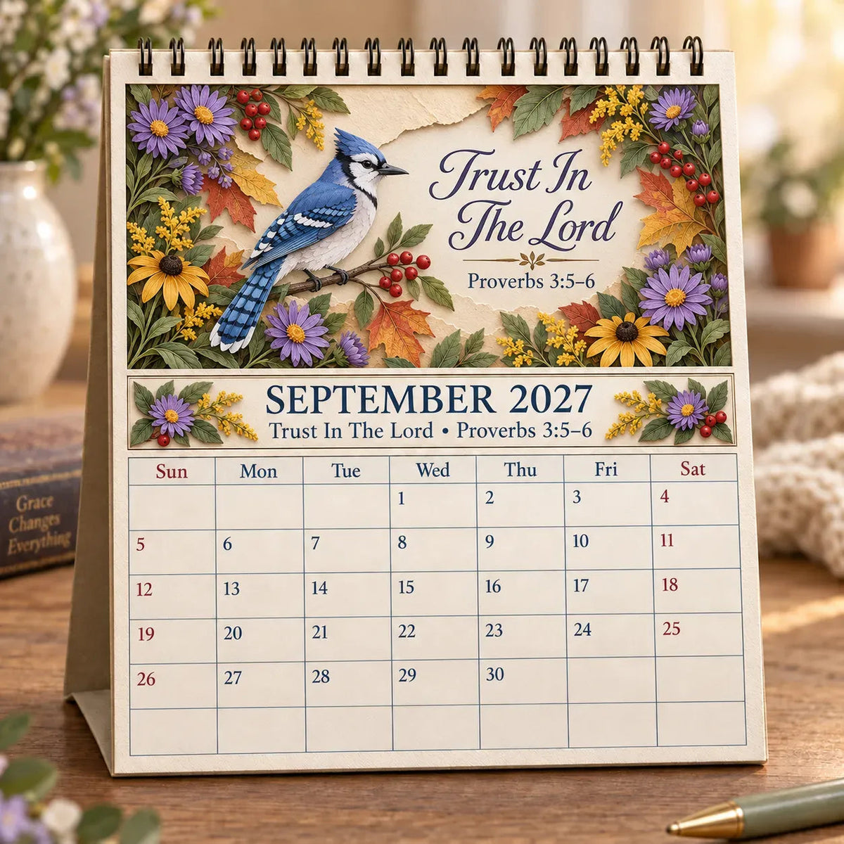 🗓️✨ 2027 Bible Verse Calendar – A Year Of Comfort, Strength & Scripture