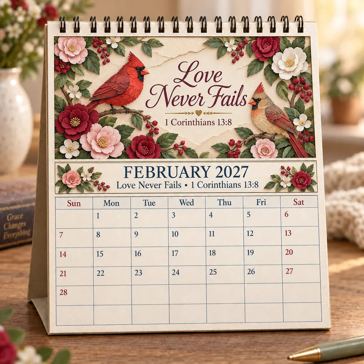 🗓️✨ 2027 Bible Verse Calendar – A Year Of Comfort, Strength & Scripture