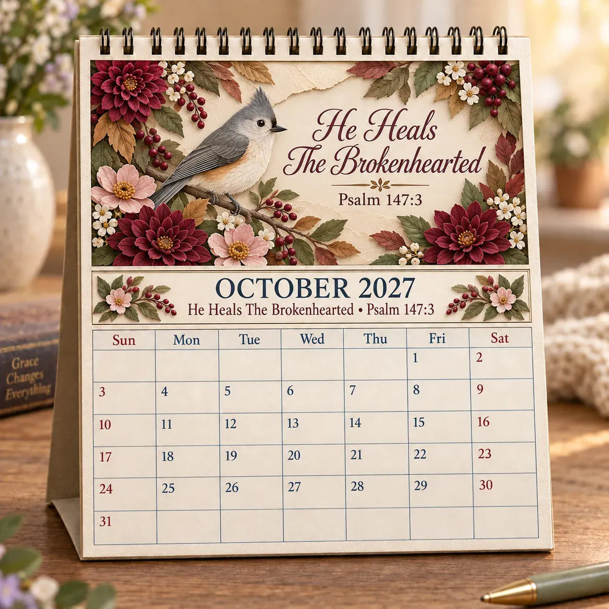 🗓️✨ 2027 Bible Verse Calendar – A Year Of Comfort, Strength & Scripture