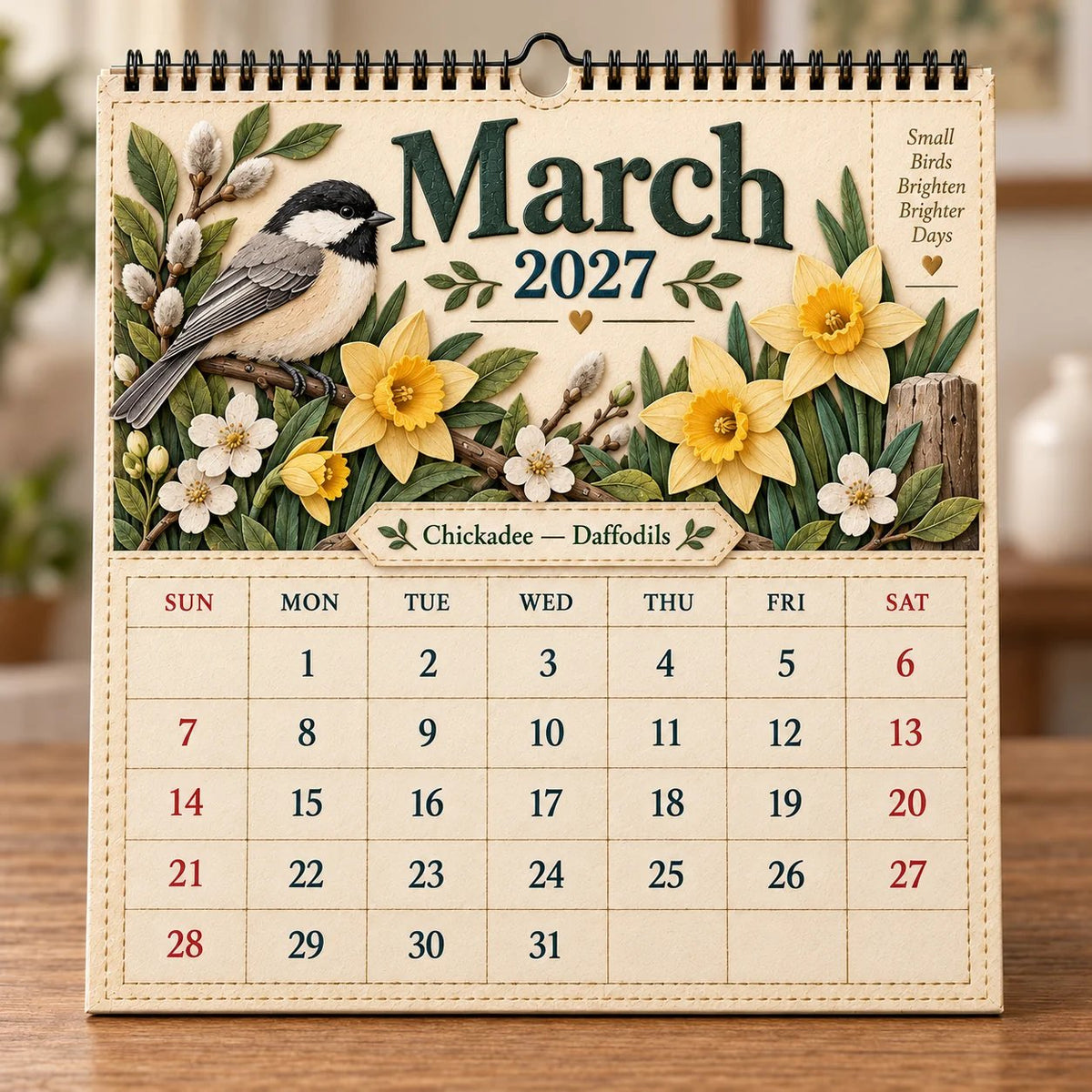 2027 Birds Of America Wall Calendar