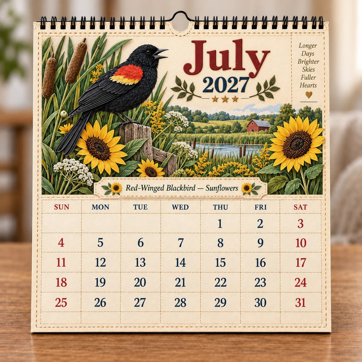 2027 Birds Of America Wall Calendar
