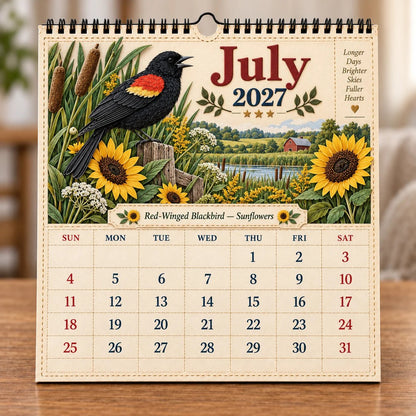 2027 Birds Of America Wall Calendar