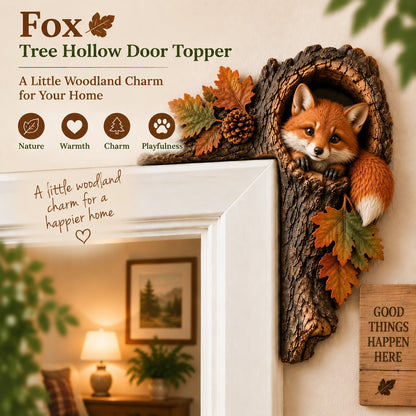 🐿️ Chipmunk Tree Hollow Door Topper