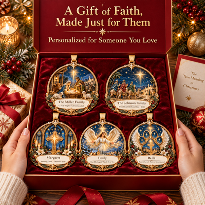 ✨ Personalized Christian Christmas Ornament