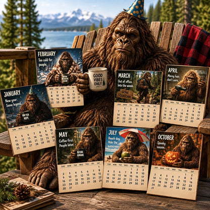 🦶 2027 Daily Life Calendar – Life Is Better When You're Off the Grid! 🗓️✨