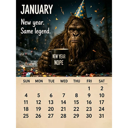 🦶 2027 Daily Life Calendar – Life Is Better When You're Off the Grid! 🗓️✨
