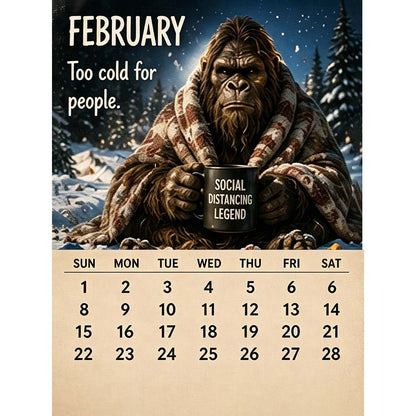 🦶 2027 Daily Life Calendar – Life Is Better When You're Off the Grid! 🗓️✨