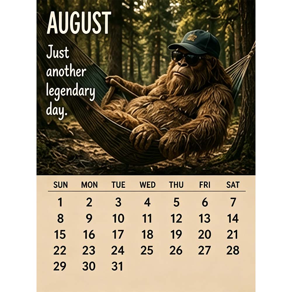 🦶 2027 Daily Life Calendar – Life Is Better When You're Off the Grid! 🗓️✨