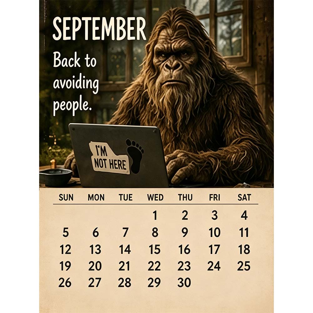 🦶 2027 Daily Life Calendar – Life Is Better When You're Off the Grid! 🗓️✨