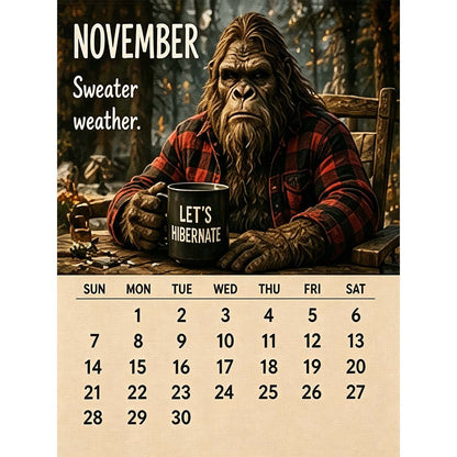 🦶 2027 Daily Life Calendar – Life Is Better When You're Off the Grid! 🗓️✨