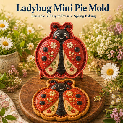 🌸 8-Design Spring Garden Mini Pie Mold Collection – Reusable Embossed Molds for Shaping Detailed Bee, Butterfly, Ladybug, Sunflower, Cottage &amp; More 🥧✨