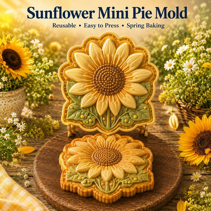 🌸 8-Design Spring Garden Mini Pie Mold Collection – Reusable Embossed Molds for Shaping Detailed Bee, Butterfly, Ladybug, Sunflower, Cottage &amp; More 🥧✨