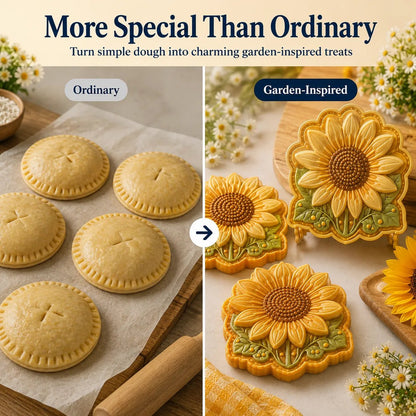 🌸 8-Design Spring Garden Mini Pie Mold Collection – Reusable Embossed Molds for Shaping Detailed Bee, Butterfly, Ladybug, Sunflower, Cottage &amp; More 🥧✨