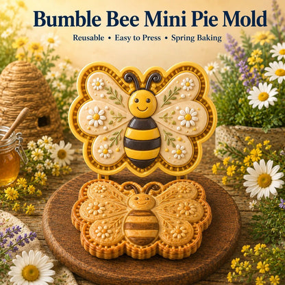 🌸 8-Design Spring Garden Mini Pie Mold Collection – Reusable Embossed Molds for Shaping Detailed Bee, Butterfly, Ladybug, Sunflower, Cottage &amp; More 🥧✨