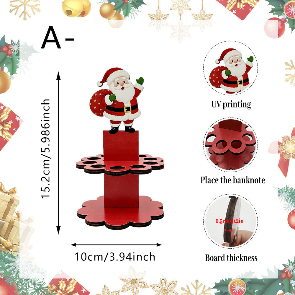 🎁Christmas Tabletop Wooden Money Holder
