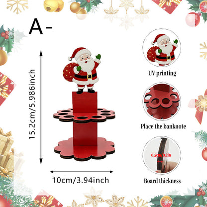 🎁Christmas Tabletop Wooden Money Holder