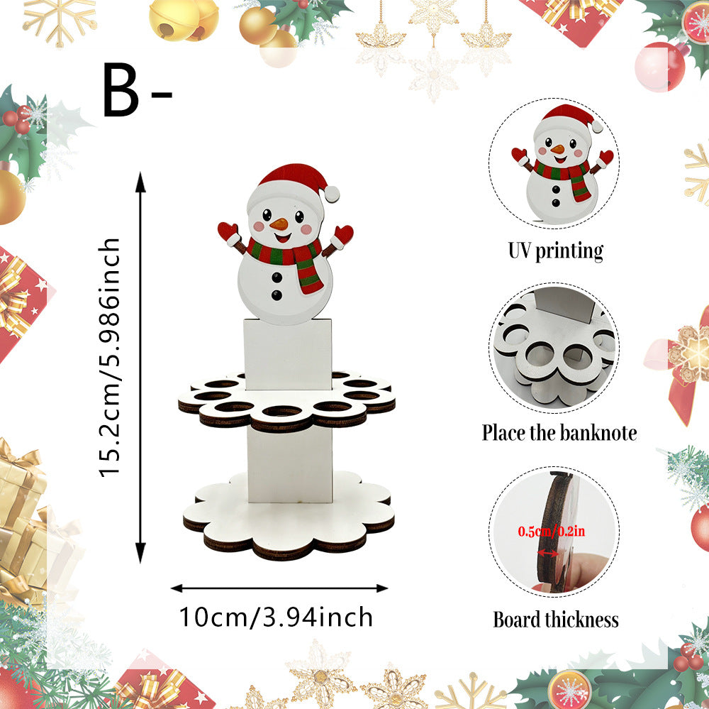 🎁Christmas Tabletop Wooden Money Holder