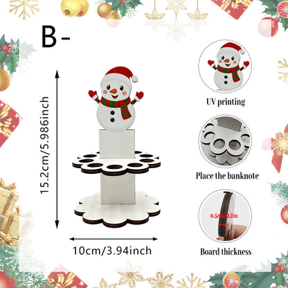 🎁Christmas Tabletop Wooden Money Holder