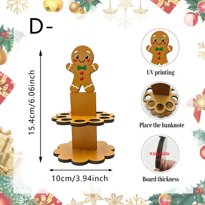 🎁Christmas Tabletop Wooden Money Holder